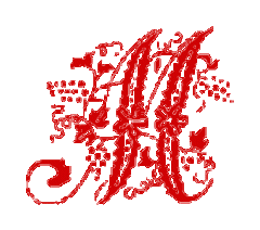 M Victorian Initials