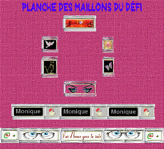 PLANCHE DES MAILLONS DU DEFI